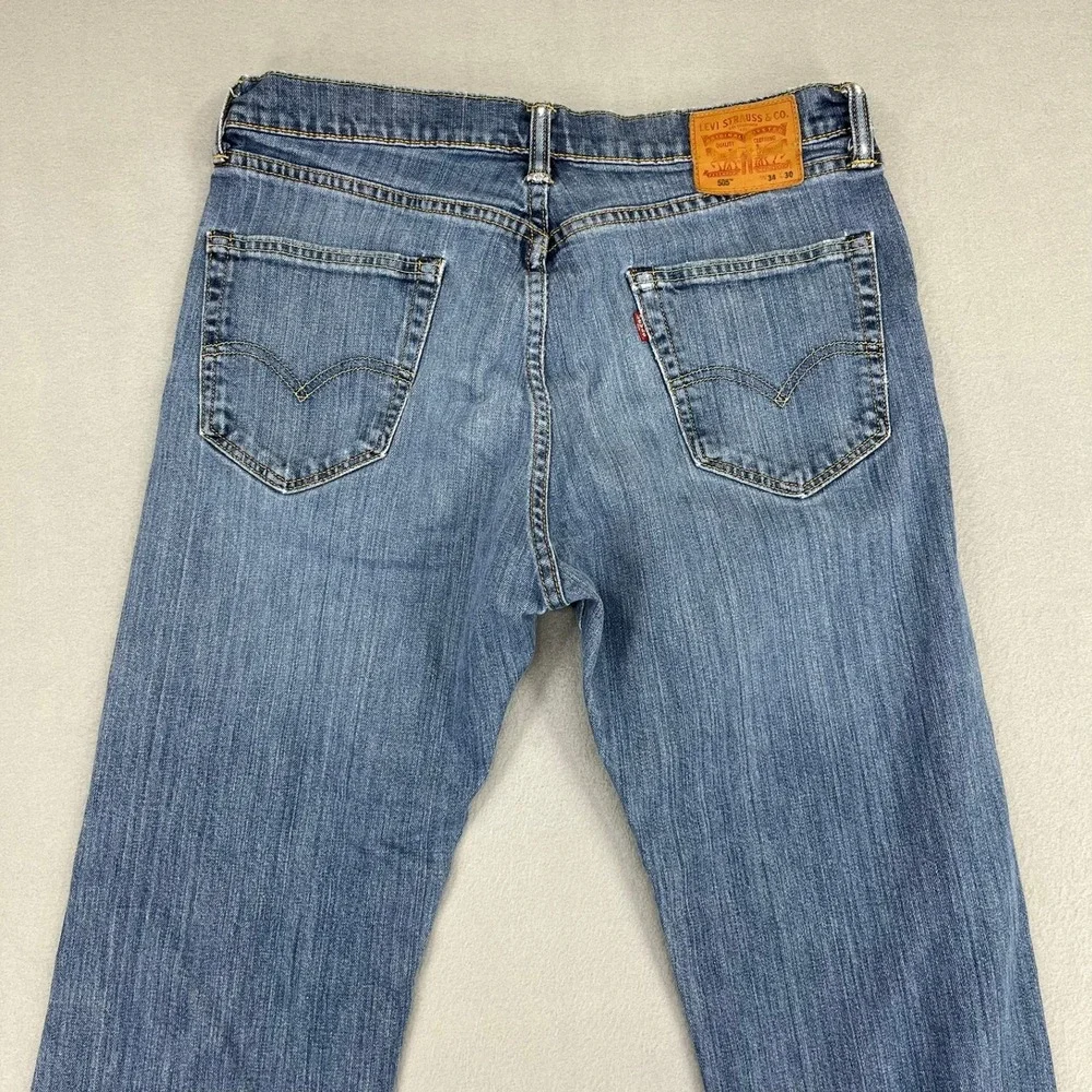 Levi's 511‎ Slim Fit Jeans Mens 34x30 Blue Medium Wash Distressed Denim
